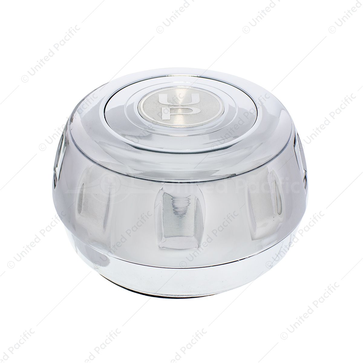 Chrome Steering Wheel Hub & Horn Button Kit For Kenworth (1995-1997) & Peterbilt (1993-1998)