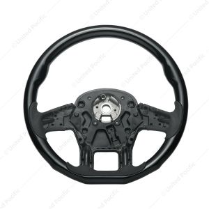 18" YourGrip Wood Candy Color Steering Wheel For 2012-2021 PB 579 & 2013-2021 KW T680-Glossy Black