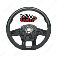 18" YourGrip Leather & Wood Candy Color Steering Wheel For 2012-2021 PB 579&2013-2021 KW T680-Glossy
