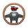 18" YourGrip GT PRO Leather Steering Wheel For 2012-2021 Peterbilt 579 & 2013-2021 Kenworth T680-Bro