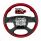 18" YourGrip Wood Candy Color Steering Wheel For 2018-2026 Freightliner Cascadia-Candy Red