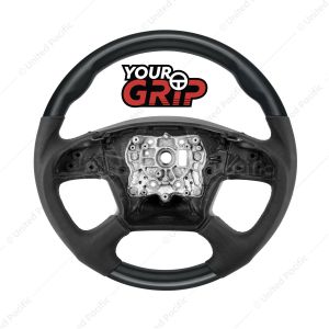 18" YourGrip Leather & Wood Candy Color Steering Wheel For 2018-2026 Freightliner Cascadia