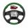 18" YourGrip Leather & Wood Candy Color Steering Wheel For 2018-2026 Freightliner Cascadia-Emerald G