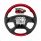 18" YourGrip Leather & Wood Candy Color Steering Wheel For 2018-2026 Freightliner Cascadia-Candy Red