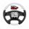 18" YourGrip Leather & Wood Candy Color Steering Wheel For 2018-2026 Freightliner Cascadia-Pearl Whi