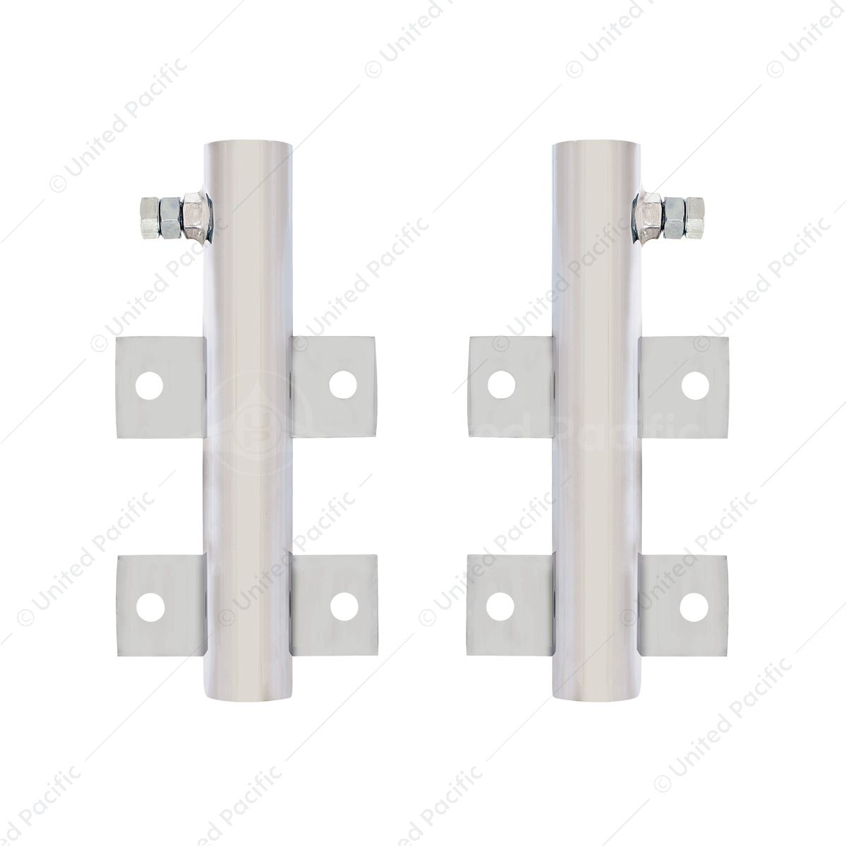 Warning Flag Holder - Chrome (Pair)