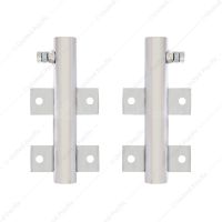Warning Flag Holder - Chrome (Pair)