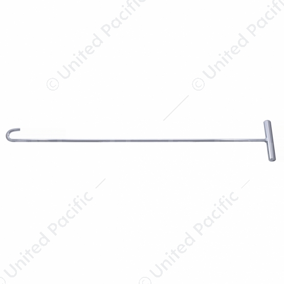 Chrome 31" Long Fifth Wheel Pin Puller, J-Hook (Each)