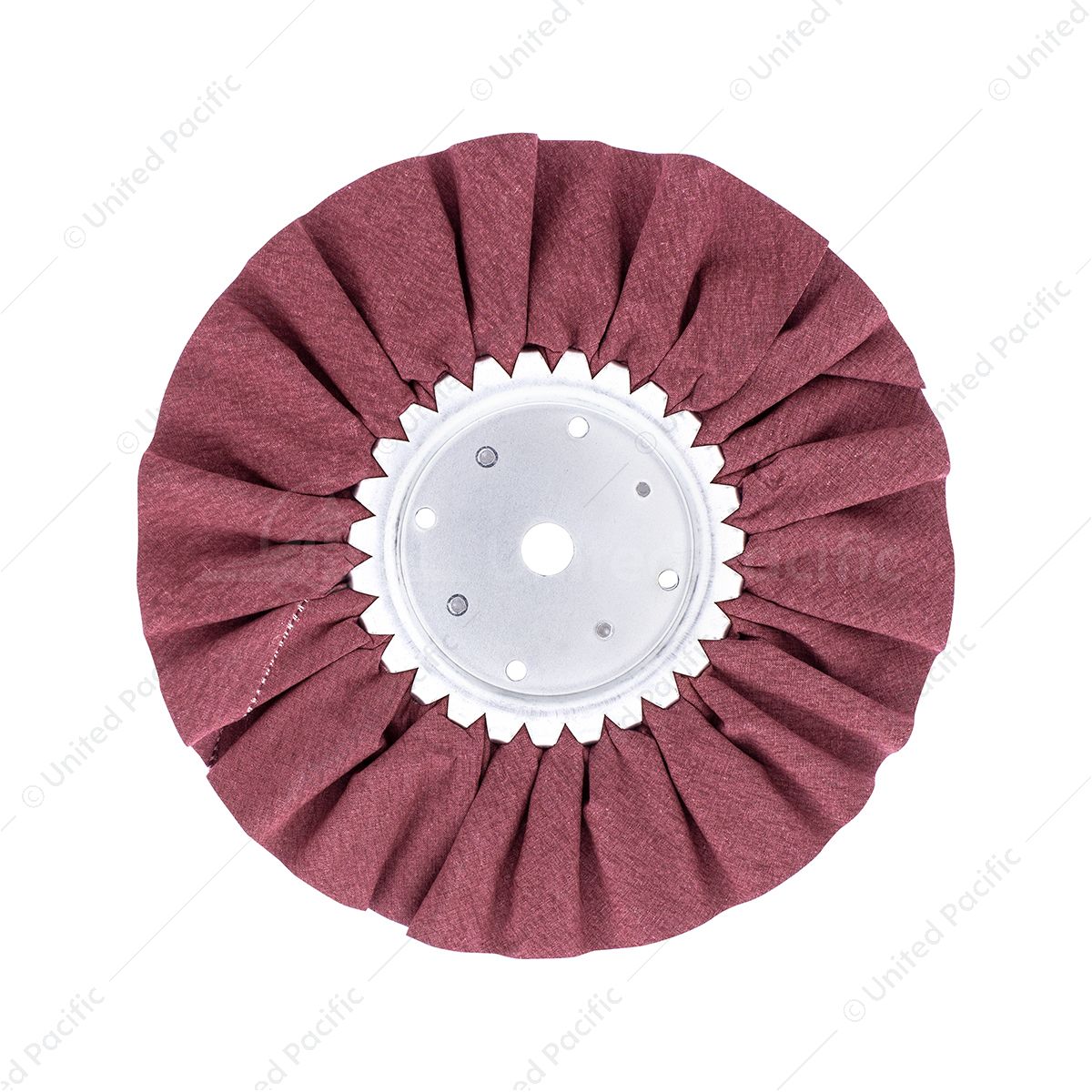 8" Red Treated Airway Buff - 5/8" & 1/2" Arbor