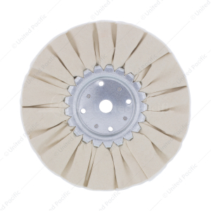 White Treated Airway Buff - 5/8" & 1/2" Arbor