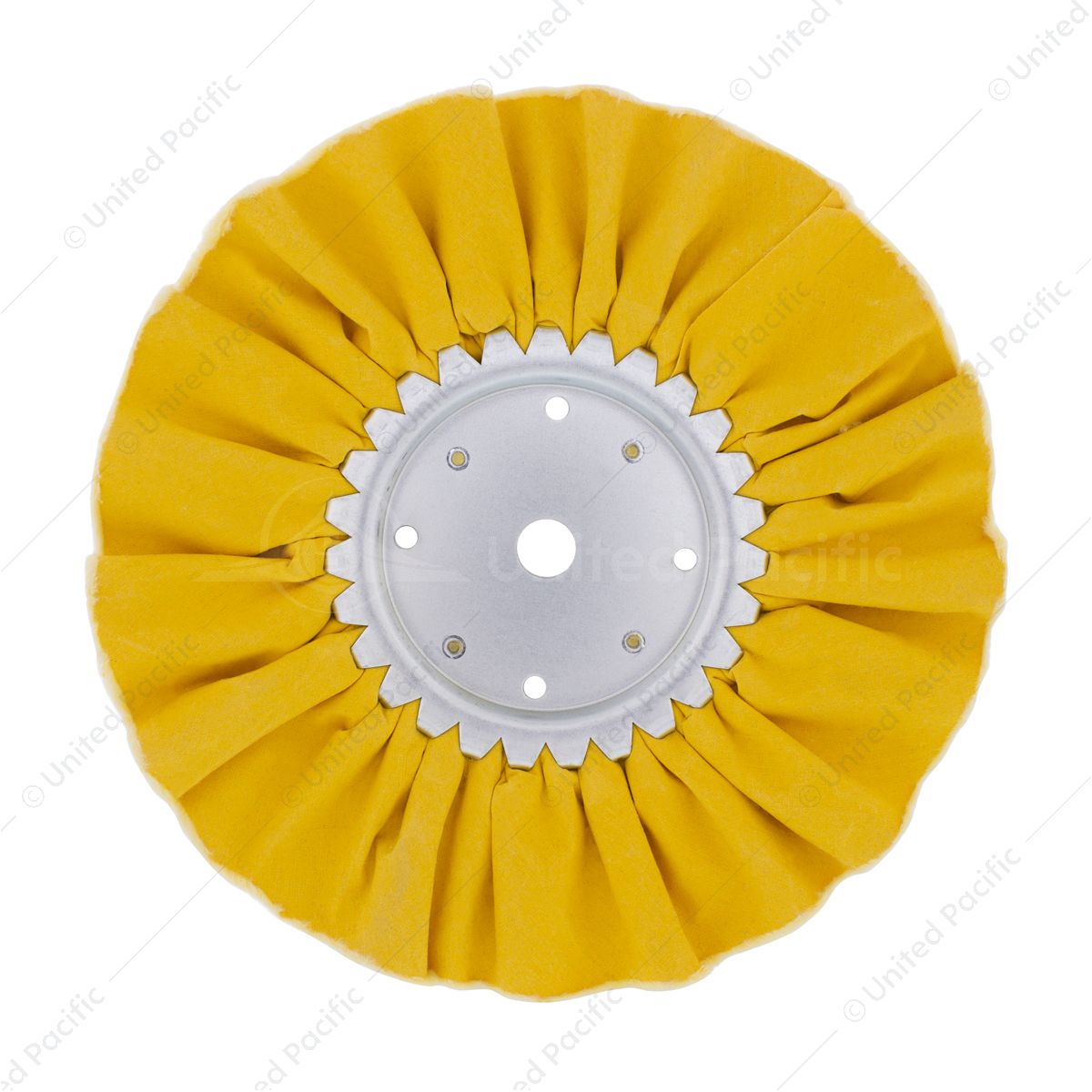 10" Yellow Treated Airway Buff - 5/8" & 1/2" Arbor