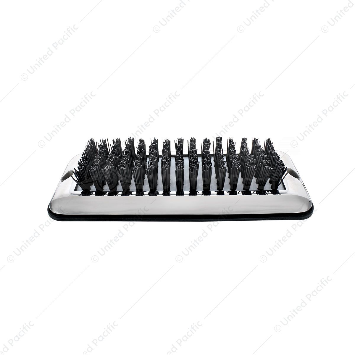Stainless Shoe/Boot Scraper With Nylon Brush - Black Brush