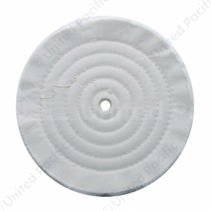 8" White Soft Muslin Buff - 1/8" Arbor