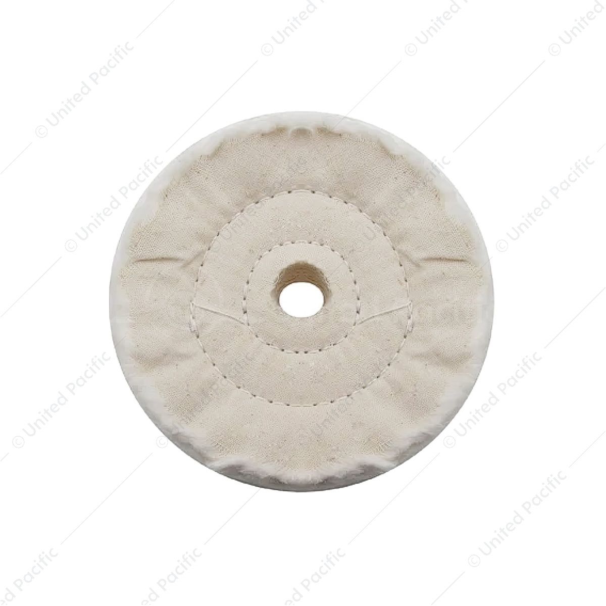 3" White Soft Muslin Buff - 5/8" Arbor