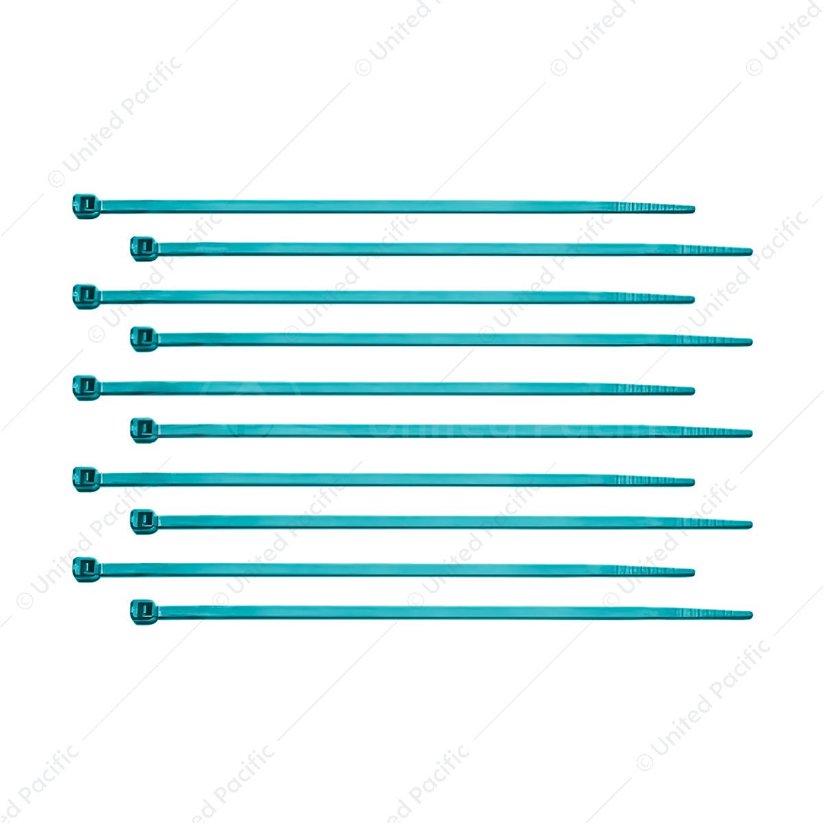 6" Nylon Cable Zip Ties - Blue (10-Pack)