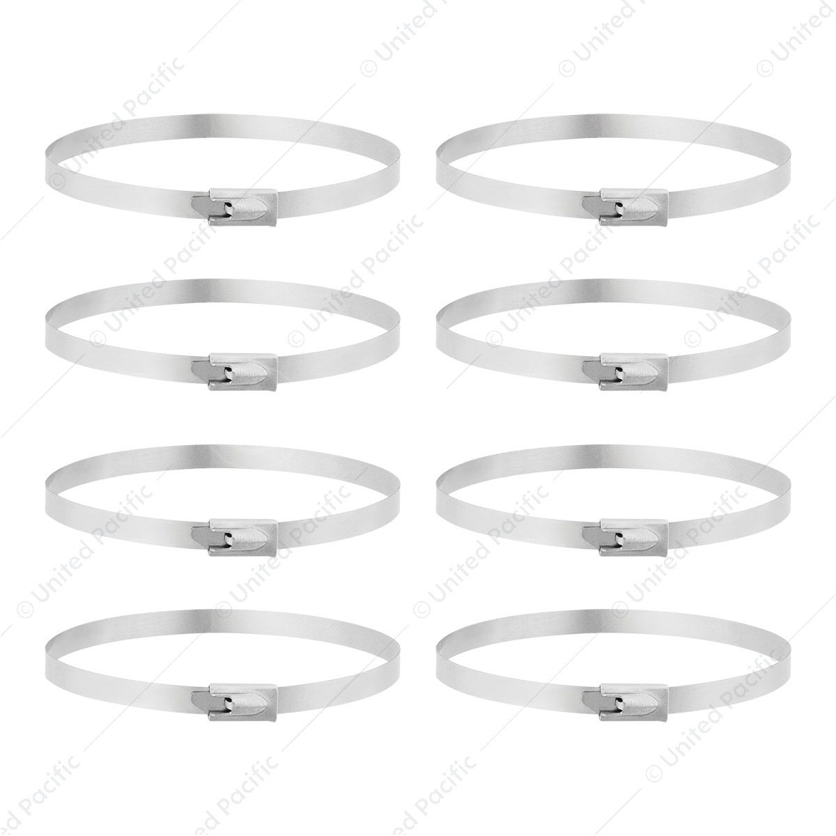 8" Stainless Locking Cable Ties (8-Pack)