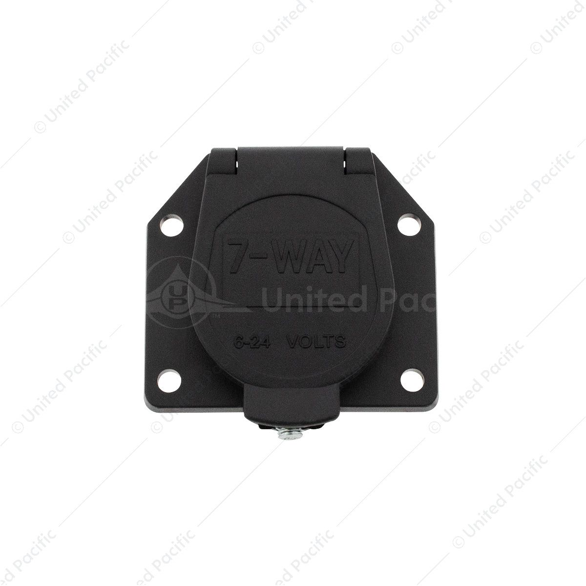 Round 7-Way Male Connector - Flat Pin