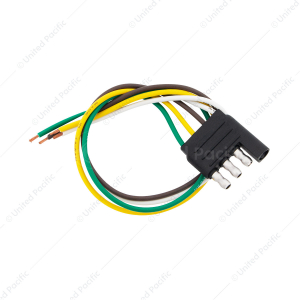 4 Way LED Trailer Light Harness - 12" Positive & Ground Leads
