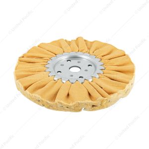8" Yellow Treated Airway Buff - 3/4" Arbor