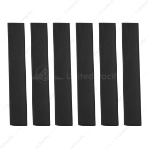 3/8" I.D. Black Heat Shrink Tubing, 4" Long (6-Pack).