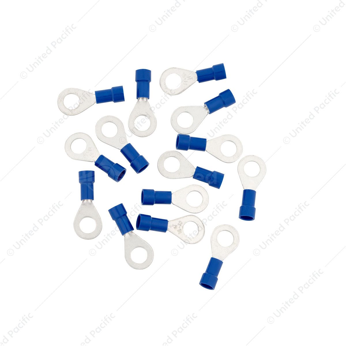16-14 AWG 1/4" Stud Vinyl Ring Terminal (14-Pack)