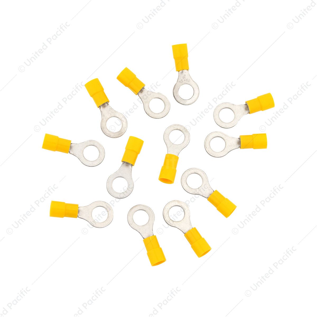 12-10 AWG 5/16" Stud Vinyl Ring Terminal (12-Pack)