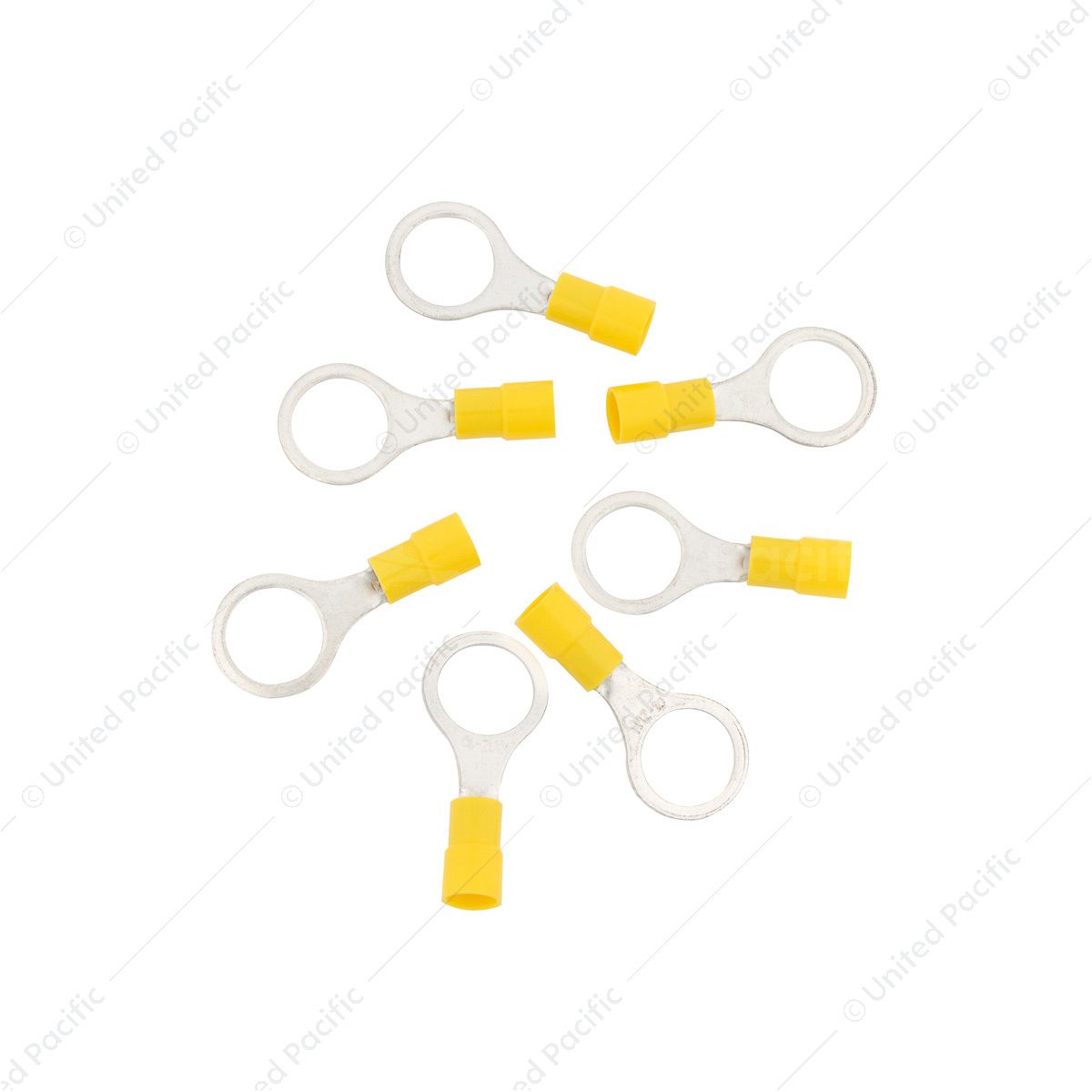 12-10 AWG 1/2" Stud Vinyl Ring Terminal (7-Pack)
