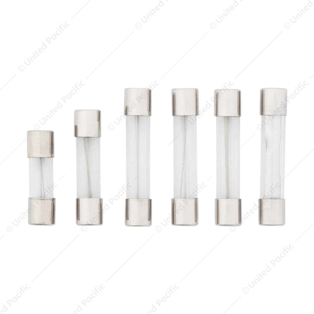 American Vehicle Fuse Kit 5,9,14,15,20,30 Amp AGC/SFE Glass Fuses (6-Pack)