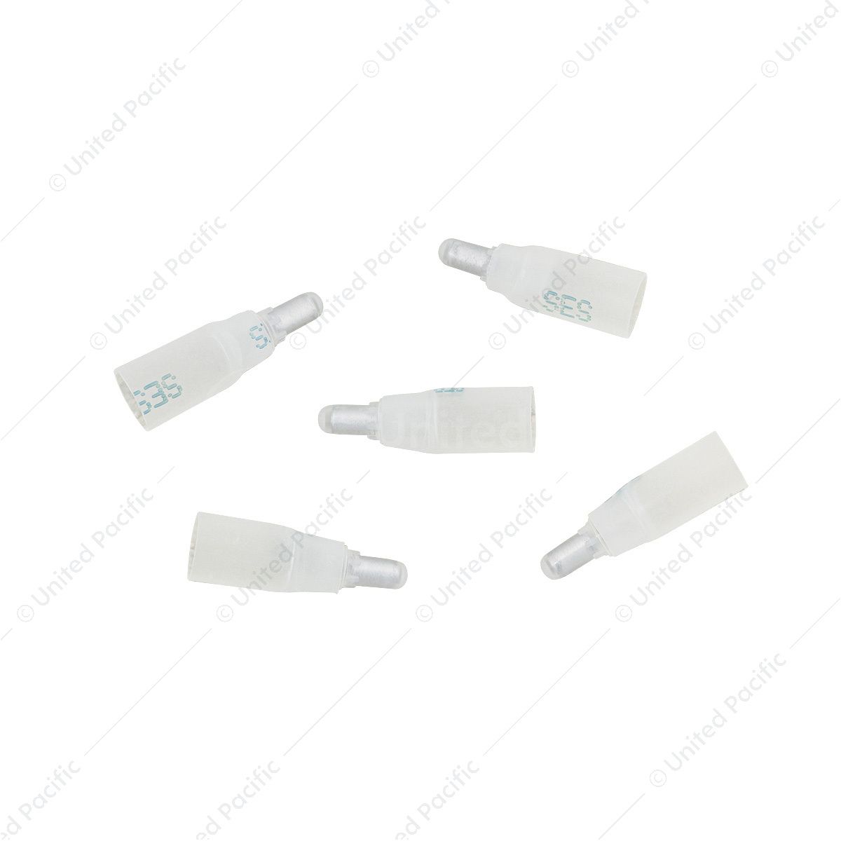 22-14 AWG CS Closed-End Heat Shrink Connector - Clear w/ Blue Dash (5-Pack)