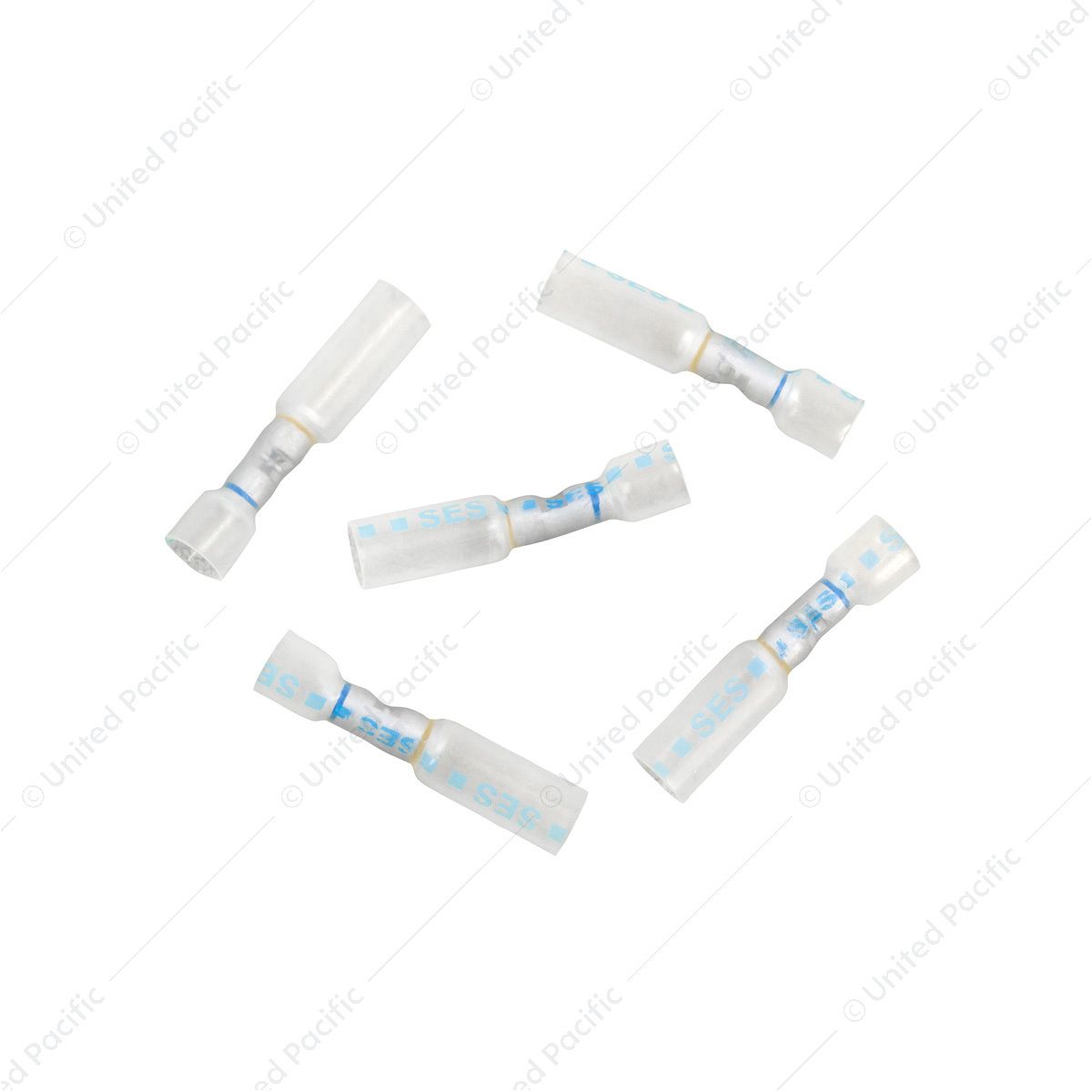 16-14 to 12-10 AWG CS Multi-Wire Heat Shrink Connector - Clear w/ Blue Dash (5-Pack)