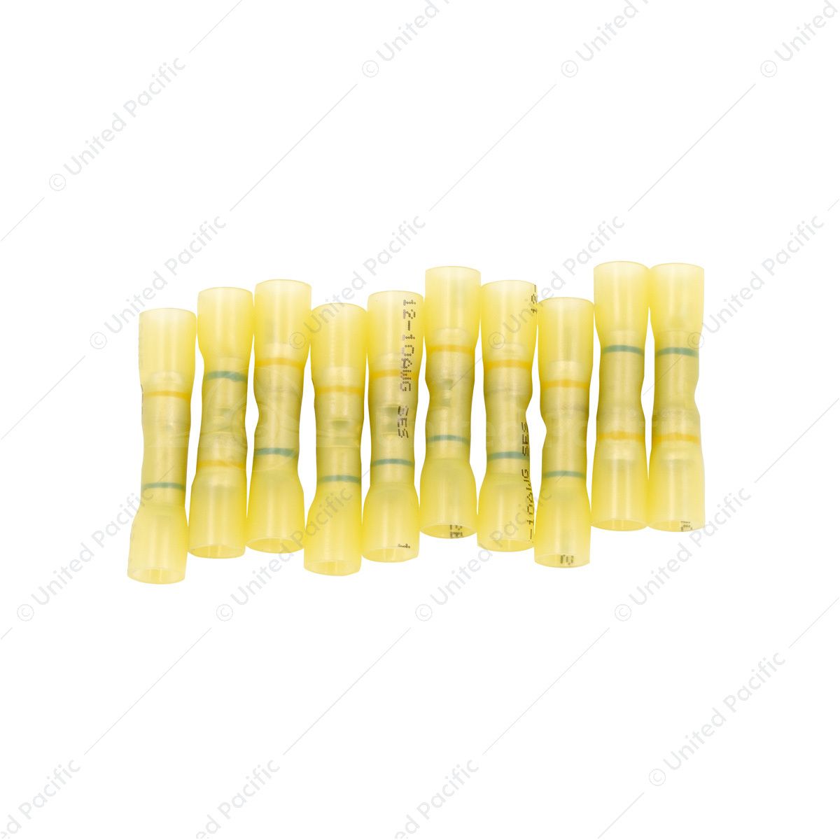 16-14 to 12-10 AWG CS Heat Shrink Step-Down Butt Connector - Yellow (10-Pack)
