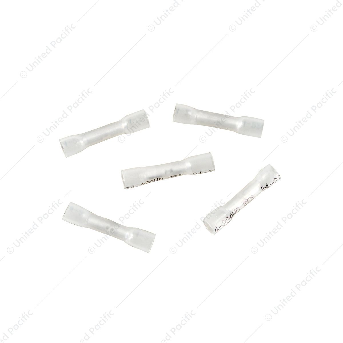 24-22 AWG CS Heat Shrink Butt Connector - Clear (5-Pack)