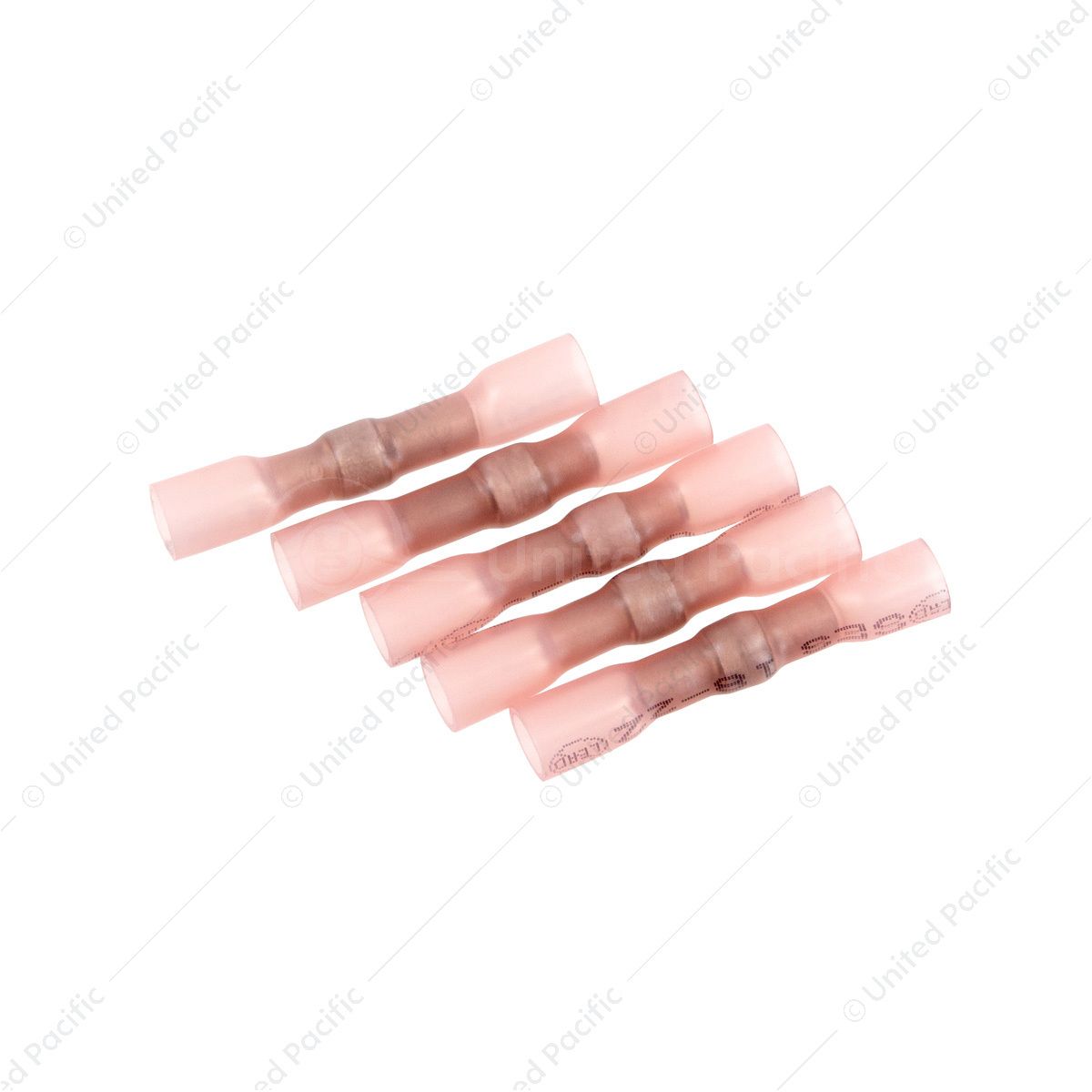 22-18 AWG CSS Heat Shrink Butt Connector - Red (5-Pack)