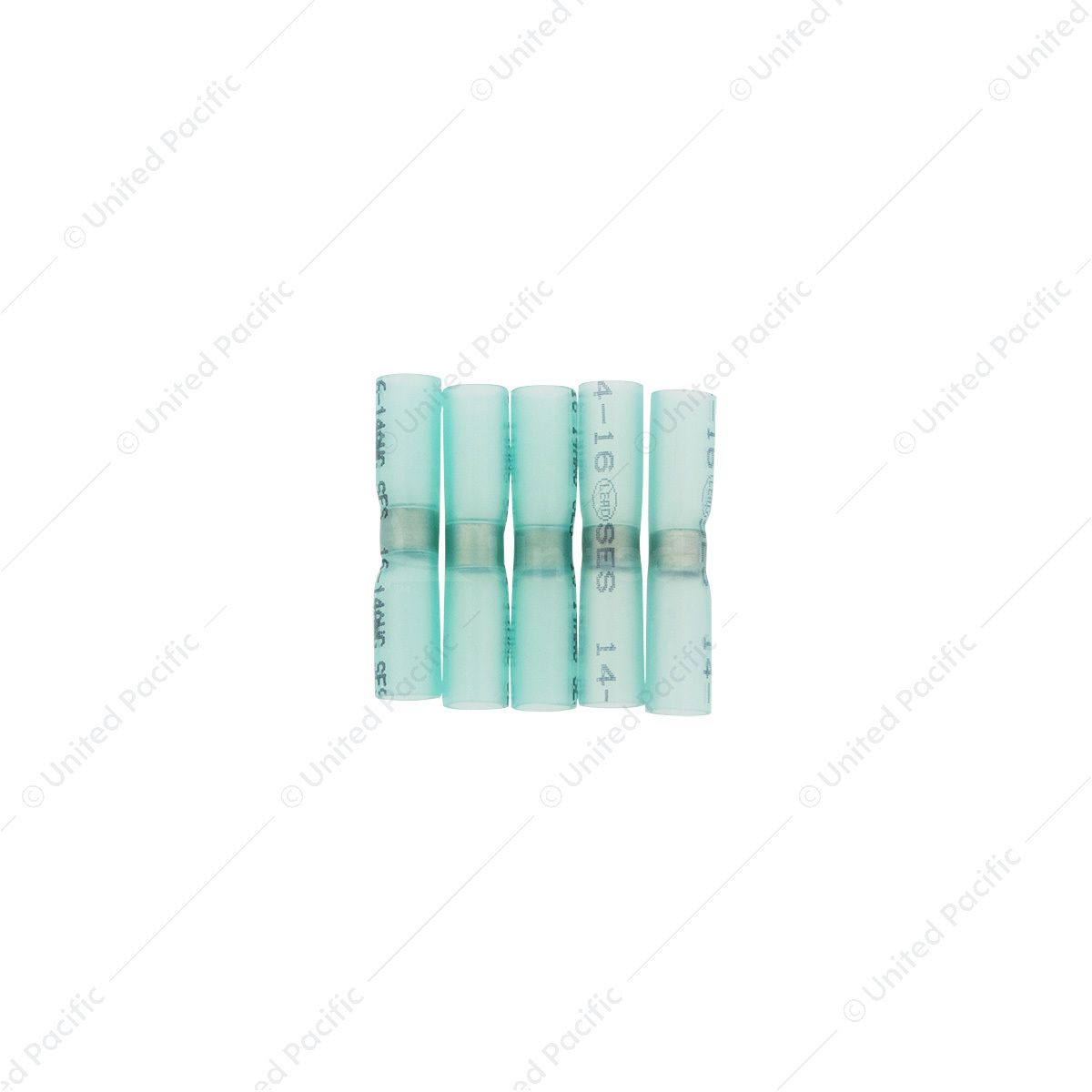 16-14 AWG SS Heat Shrink Butt Connector - Blue (5-Pack)