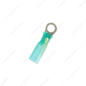 16-14 AWG 1/4" Stud CS Heat Shrink Ring Terminal - Blue (5-Pack)