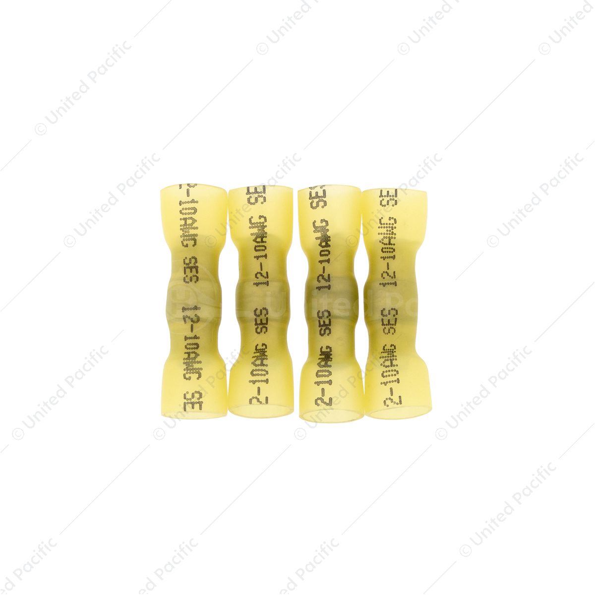 12-10 AWG CSS Heat Shrink Butt Connector - Yellow (4-Pack)