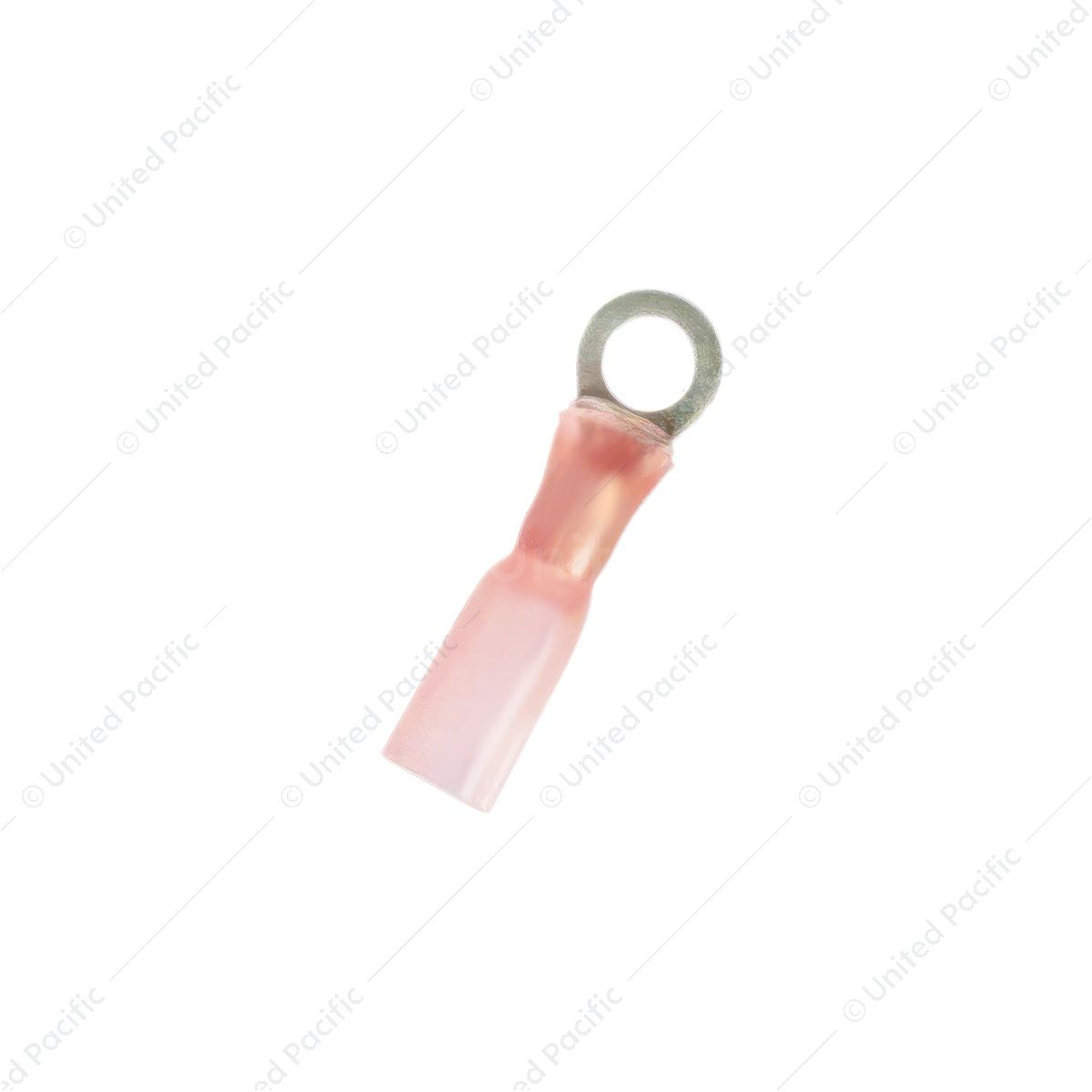 8 AWG 1/2" Stud CS Heat Shrink Ring Terminal - Pink (4-Pack)