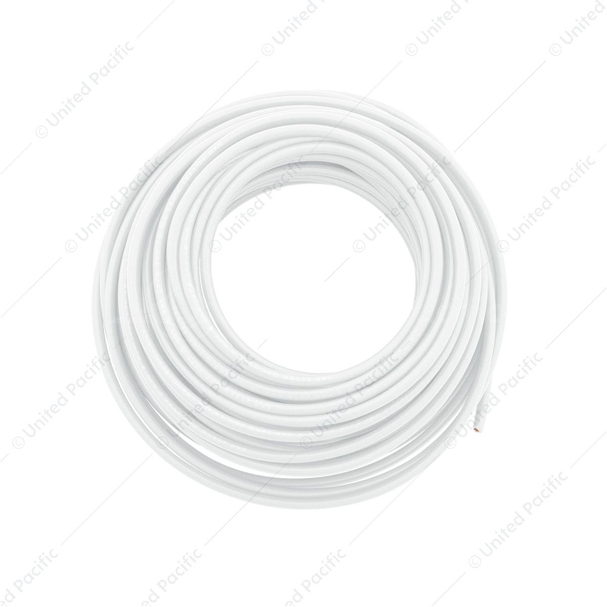 Primary Wire - Rated 80°C 18 AWG, White 30 Ft.