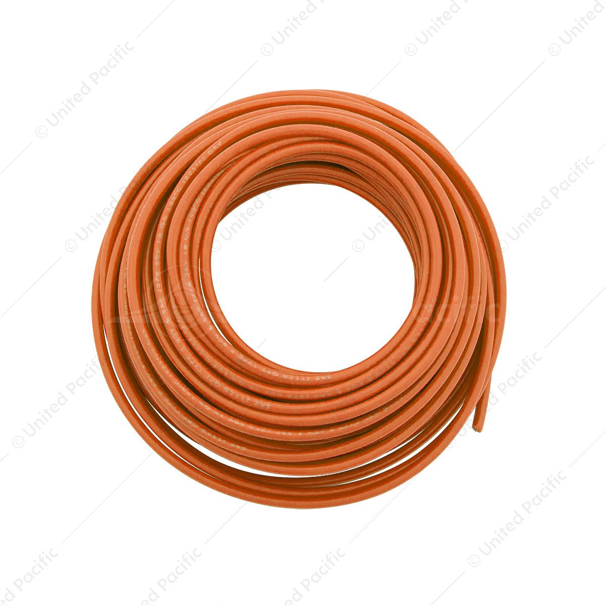 Primary Wire - Rated 80°C 18 AWG, Orange 30 Ft.