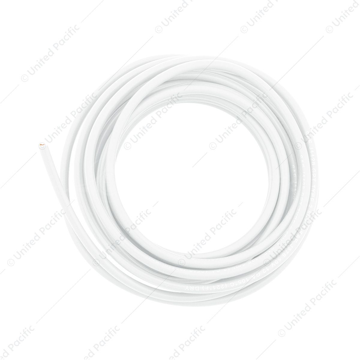 Primary Wire - Rated 80°C 12 AWG, White 12 Ft.