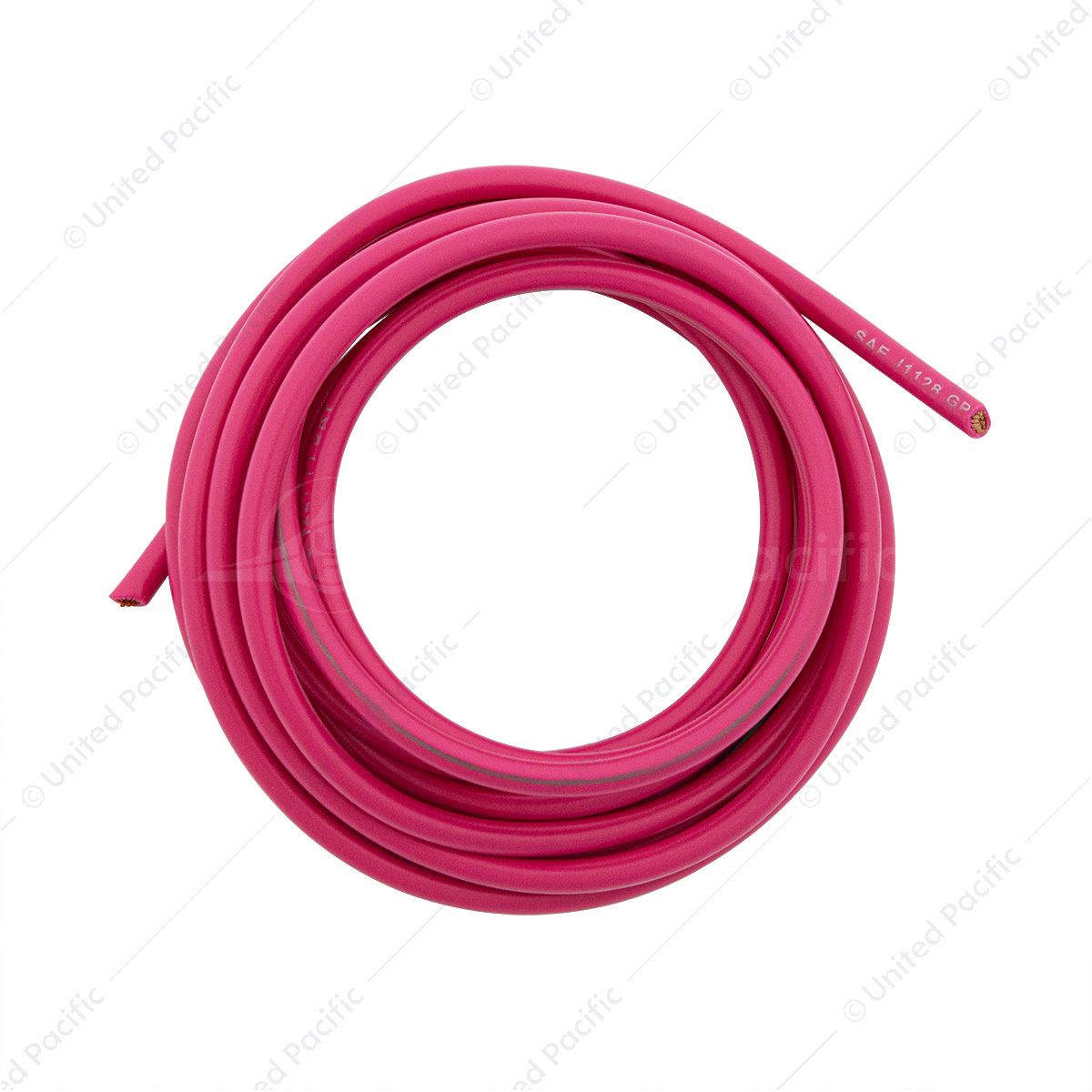 Primary Wire - Rated 105°C 10 AWG, Pink 8 Ft.