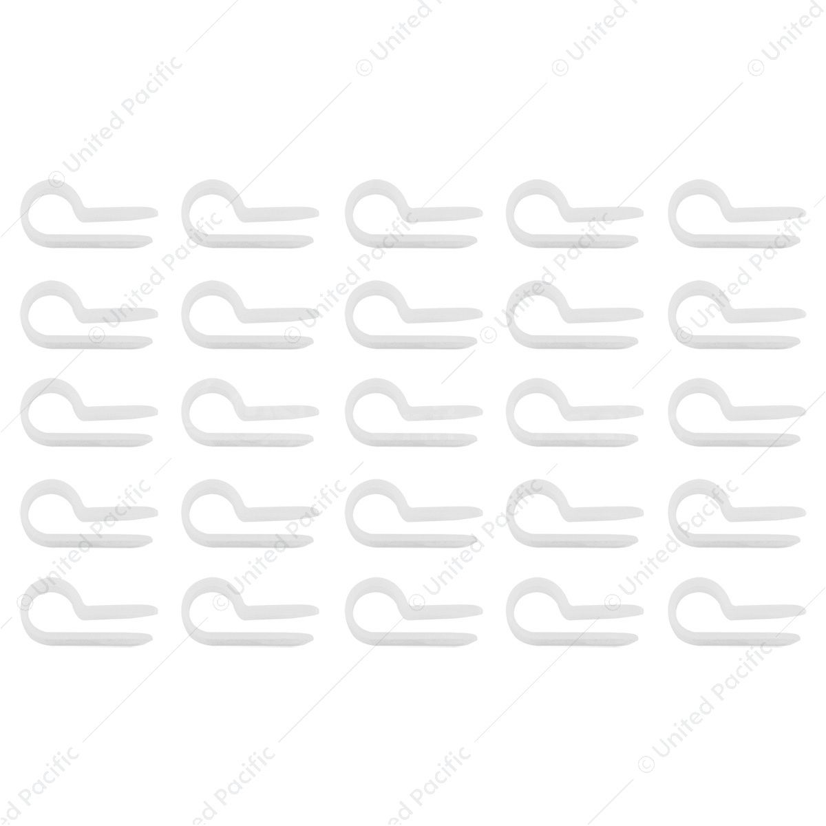 1/4" I.D. Natural Nylon Cable Clamps (25-Pack)