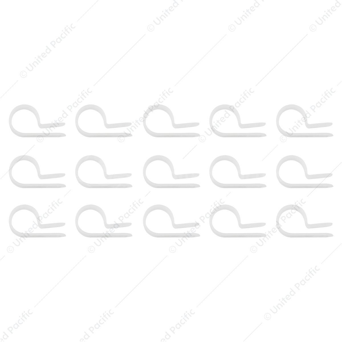 1/2" I.D. Natural Nylon Cable Clamps (15-Pack)