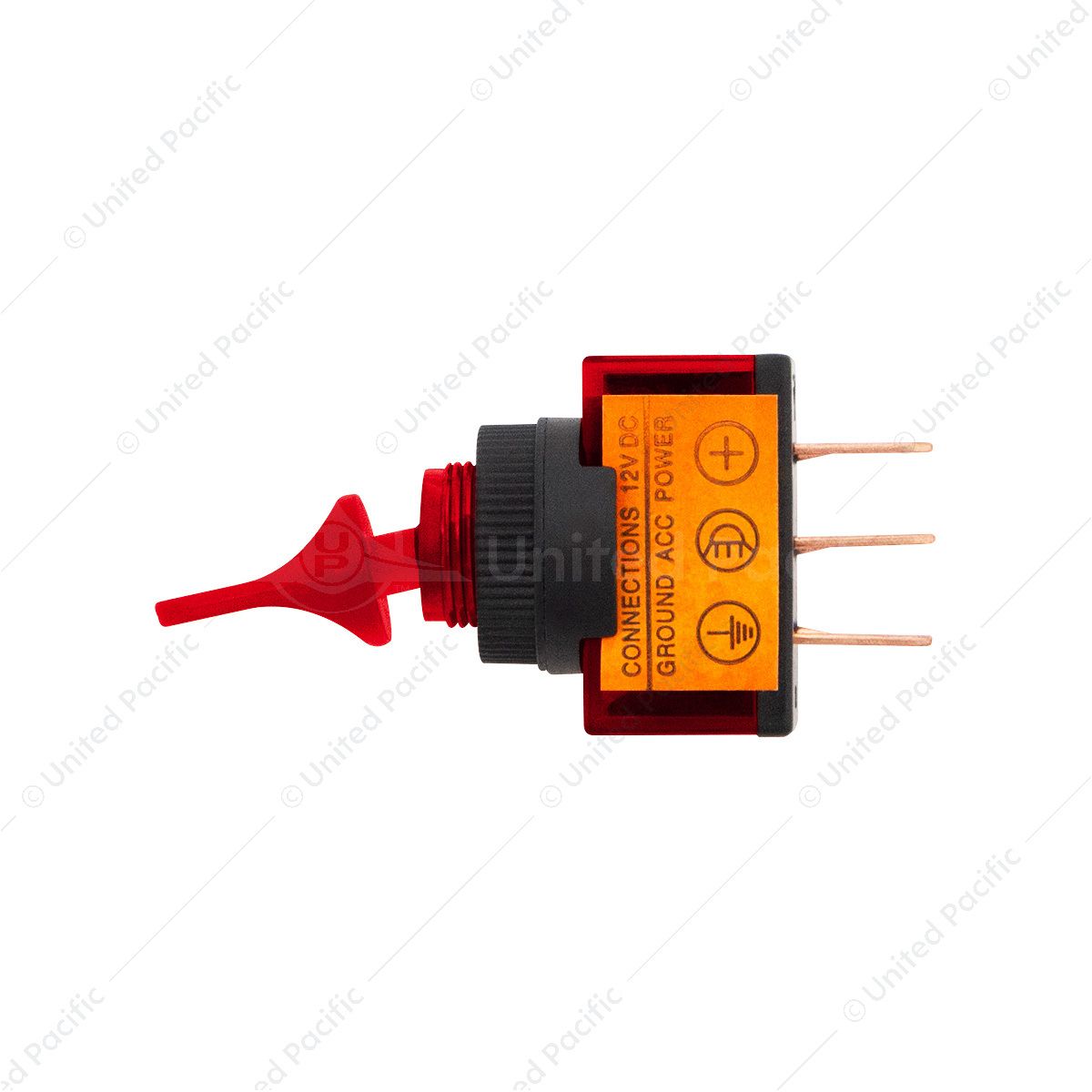 Red Illum Duckbill 20 Amp 12V S.P.S.T. On/Off 1 Pc.
