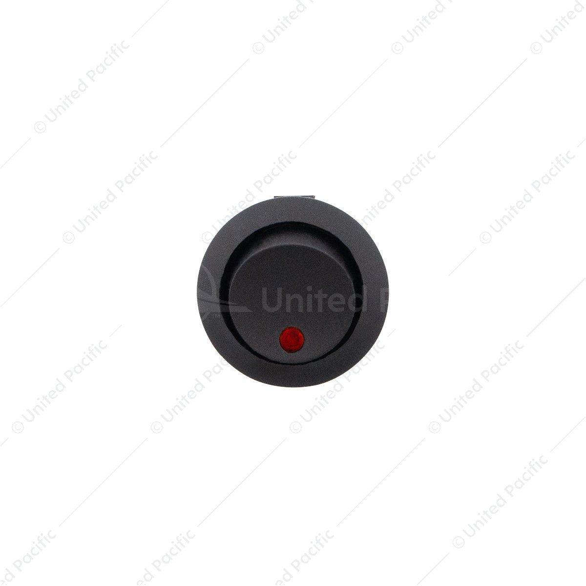 Red LED Round Rocker 10 Amp 12V On/Off 1/2" Dia. 1 Pc.