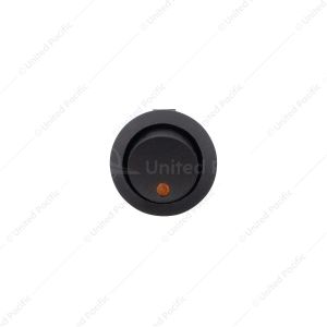 Amber LED Round Rocker 10 Amp 12V On/Off 1/2" Dia. 1 Pc.