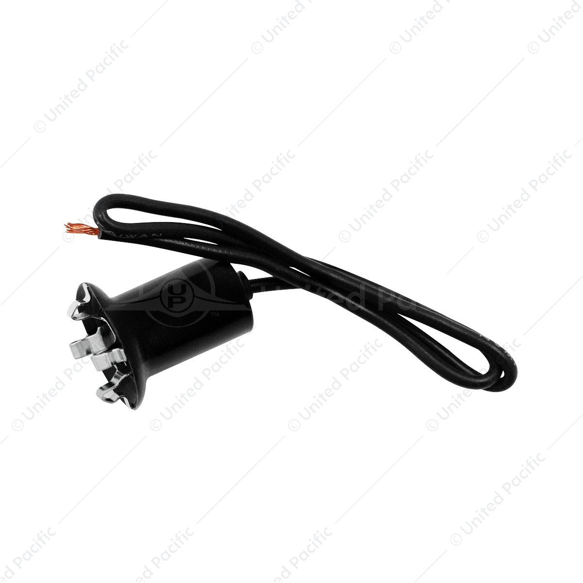 1-Wire Universal Miniature Single Contact Instrument Panel & License Plate 'Snap-In' Light Socket, 1