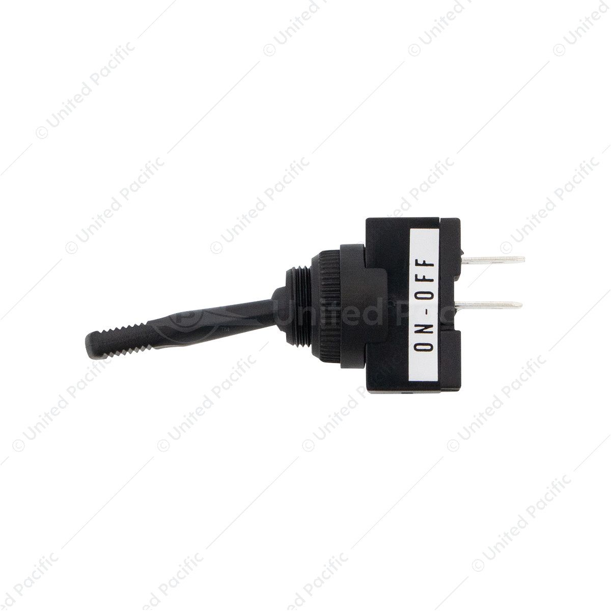 Black Non-Illum Toggle 20 Amp 12V S.P.S.T. Momentary On/Off 1 Pc.