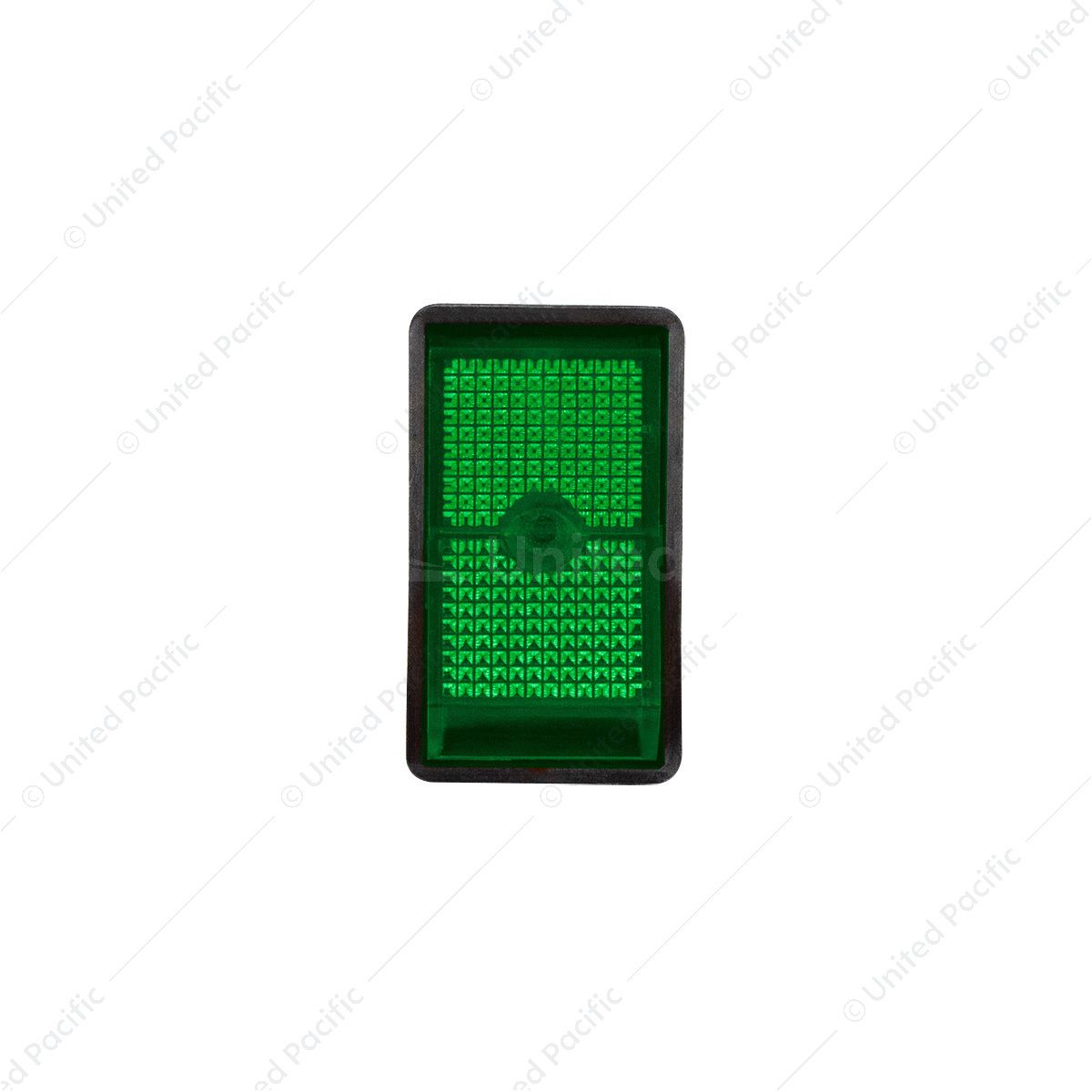 Green Illum Jumbo Rocker 16 Amp 12V S.P.S.T. On/Off 1 Pc.