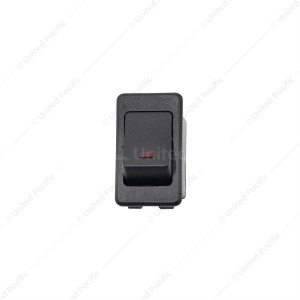 Black Rocker w/Red LED 16 Amp 12V S.P.S.T. On/Off 1 Pc.